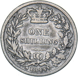 1844 Shilling - Victoria British Silver Coin