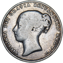 1857 Shilling - Victoria British Silver Coin