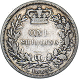 1857 Shilling - Victoria British Silver Coin