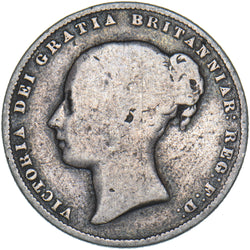 1859 Shilling - Victoria British Silver Coin
