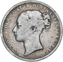 1868 Shilling (Die no. 48) - Victoria British Silver Coin