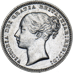 1876 Shilling - Victoria British Silver Coin - Very Nice