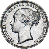 1876 Shilling - Victoria British Silver Coin - Very Nice