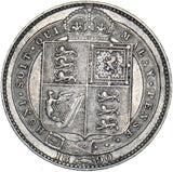 1890 Shilling - Victoria British Silver Coin - Nice