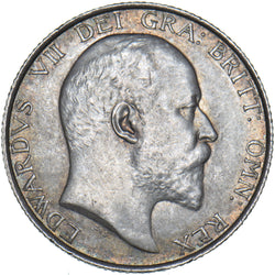1902 Shilling - Edward VII British Silver Coin - Superb