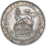 1902 Shilling - Edward VII British Silver Coin - Superb