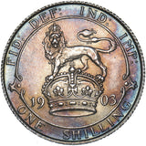 1903 Shilling - Edward VII British Silver Coin - Superb