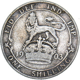 1903 Shilling - Edward VII British Silver Coin