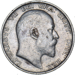 1906 Shilling - Edward VII British Silver Coin - Nice