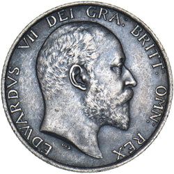 1910 Shilling - Edward VII British Silver Coin - Nice