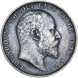 1910 Shilling - Edward VII British Silver Coin - Nice