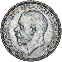 1928 Shilling - George V British Silver Coin - Very Nice
