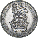 1928 Shilling - George V British Silver Coin - Very Nice