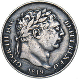 1819 Sixpence - George III British Silver Coin
