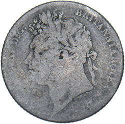 1826 Sixpence (Laureate Head) - George IV British Silver Coin