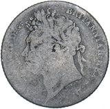 1826 Sixpence (Laureate Head) - George IV British Silver Coin