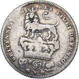 1828 Sixpence - George IV British Silver Coin