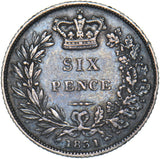 1831 Sixpence - William IV British Silver Coin - Nice