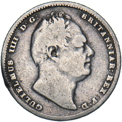 1835 Sixpence - William IV British Silver Coin