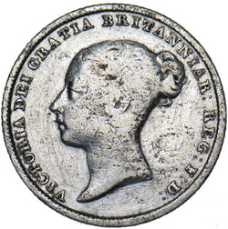1839 Sixpence - Victoria British Silver Coin