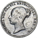 1839 Sixpence - Victoria British Silver Coin