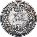 1840 Sixpence - Victoria British Silver Coin