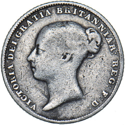 1852 Sixpence - Victoria British Silver Coin