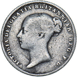 1852 Sixpence - Victoria British Silver Coin
