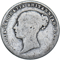 1858 Sixpence - Victoria British Silver Coin
