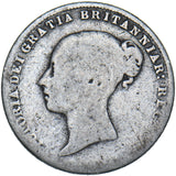 1858 Sixpence - Victoria British Silver Coin