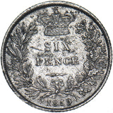 1859 Sixpence - Victoria British Silver Coin