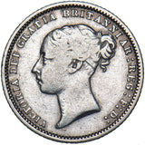 1871 Sixpence (Die no. 21) - Victoria British Silver Coin