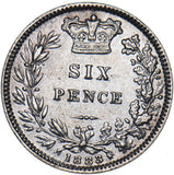 1883 Sixpence - Victoria British Silver Coin
