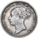 1887 Sixpence (Young Head) - Victoria British Silver Coin