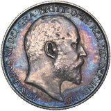 1902 Sixpence (Matt Proof ) - Edward VII British Silver Coin - Very Nice