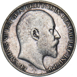 1905 Sixpence - Edward VII British Silver Coin