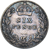 1905 Sixpence - Edward VII British Silver Coin