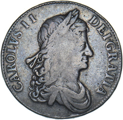 1663 Crown - Charles II British Silver Coin