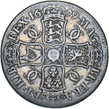 1679 Crown (4th bust.) - Charles II British Silver Coin - Nice