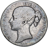 1847 Crown - Victoria British Silver Coin