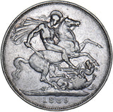 1889 Crown - Victoria British Silver Coin