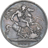 1893 LVI Crown - Victoria British Silver Coin