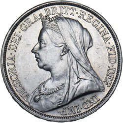 1893 LVI Crown - Victoria British Silver Coin - Very Nice