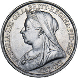 1893 LVI Crown - Victoria British Silver Coin - Very Nice