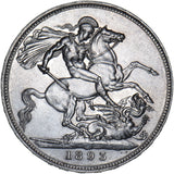 1893 LVI Crown - Victoria British Silver Coin - Very Nice