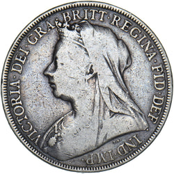 1896 LX Crown - Victoria British Silver Coin