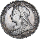 1896 LX Crown - Victoria British Silver Coin - Very Nice
