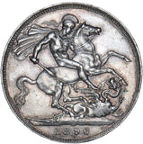 1896 LX Crown - Victoria British Silver Coin - Very Nice