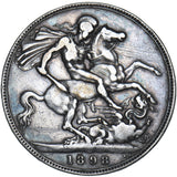 1898 LXI Crown - Victoria British Silver Coin