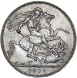 1902 Crown - Edward VII British Silver Coin - Superb